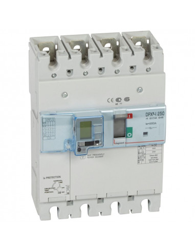 Interrupteur à déclenchement libre DPX³-I250 4 Pôles avec différentiel 250A LEGRAND 420298