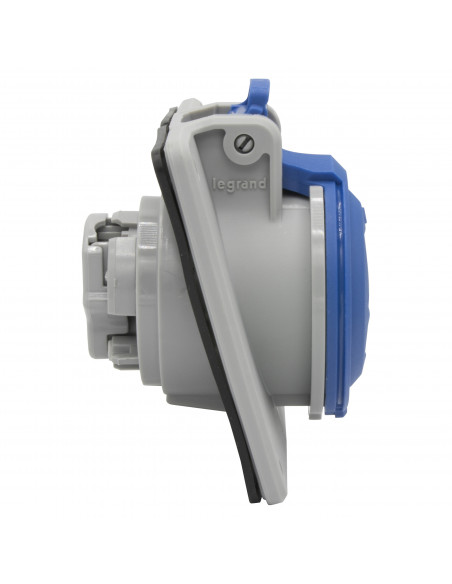 Prise à entraxes unifiés fixe P17 IP44 16A de 200V à 250V~ 2P+T LEGRAND 555184