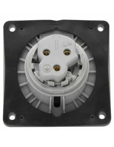 Prise à entraxes unifiés fixe P17 IP44 16A de 200V à 250V~ 2P+T LEGRAND 555184