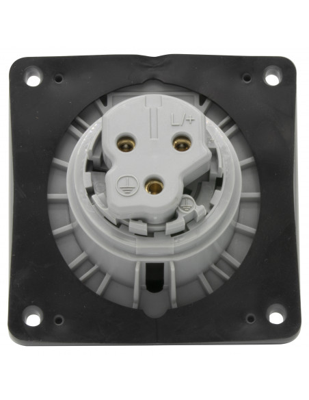 Prise à entraxes unifiés fixe P17 IP44 16A de 200V à 250V~ 2P+T LEGRAND 555184