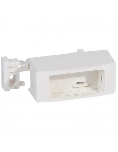 Cadre Appareillage saillie 1 poste étroit pose sur moulure DLPlus 20x12,5mm ou 32x12,5mm blanc LEGRAND 031457