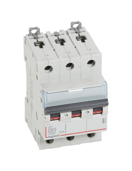 Disjoncteur DX3 Tripolaire D63 10KA LEGRAND 408065