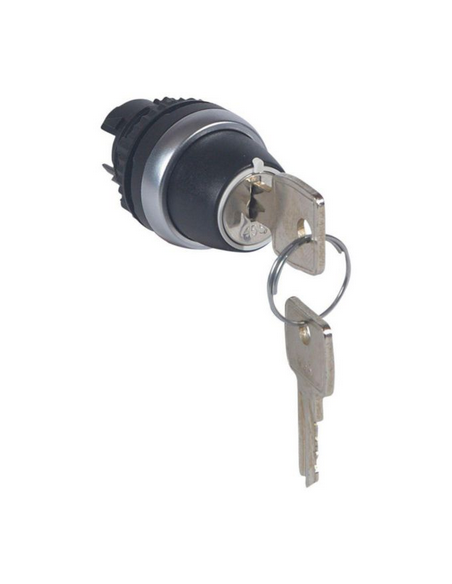 Bouton tournant non lumineux Osmoz composable à clef 2 Positions LEGRAND 023952