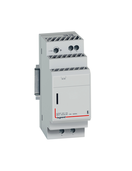 Alimentation courant continu à découpage modulaire Entrée 100 à 240V Sortie 24V 36W LEGRAND 146722
