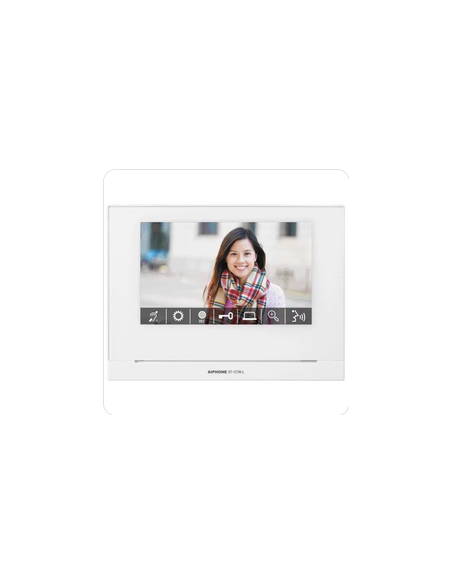 Moniteur mains libres écran 7" avec zoom 9 zones boucle mag. & wi-fi intégré GT1C7WL AIPHONE 200420