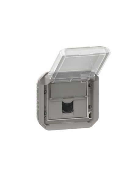 Prise RJ45 catégorie 6A STP Plexo composable gris LEGRAND 069559L