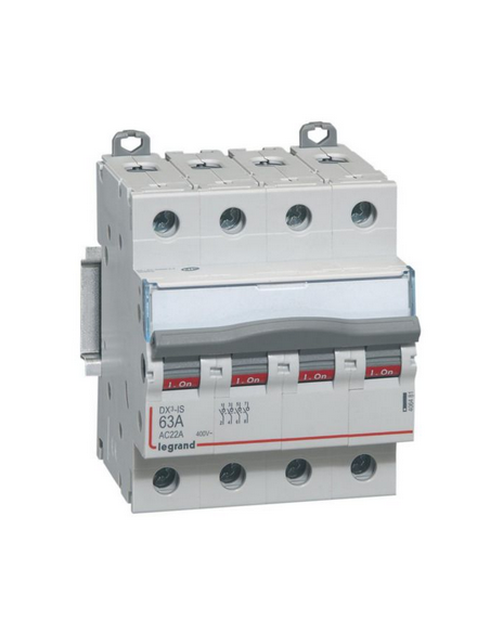 Interrupteur-sectionneur DX³-IS 4 Pôles 400V 63A 4 modules LEGRAND 406481