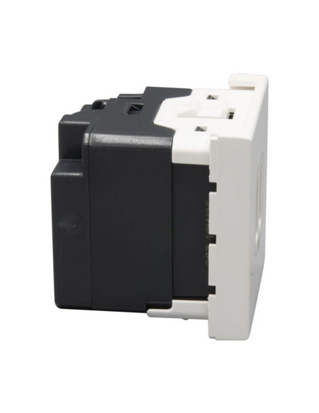 Alimentation USB 230 V / 5 V 2 ports 2 modules blanc LEGRAND Mosaic 077594