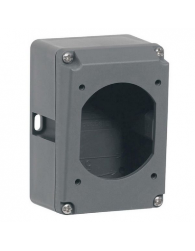 Boîtier réversible simple Hypra pour prise 3P+T et 3P+N+T IP44 et IP66/67-55 16A plastique LEGRAND 052229