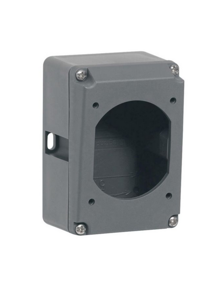 Boîtier réversible simple Hypra pour prise 3P+T et 3P+N+T IP44 et IP66/67-55 16A plastique LEGRAND 052229