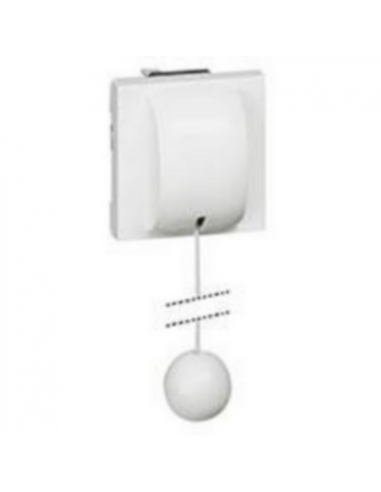 Interrupteur ou va-et-vient à tirage 10AX 250V~ Mosaic 2 modules blanc LEGRAND 077014