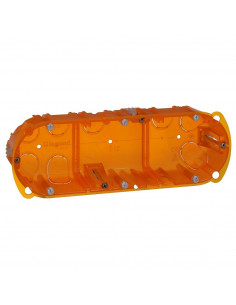 Boîte Batibox multi-matériaux 3 postes ou 6 à 8 modules utilisation verticale ou horizontale profondeur 50mm LEGRAND 080123