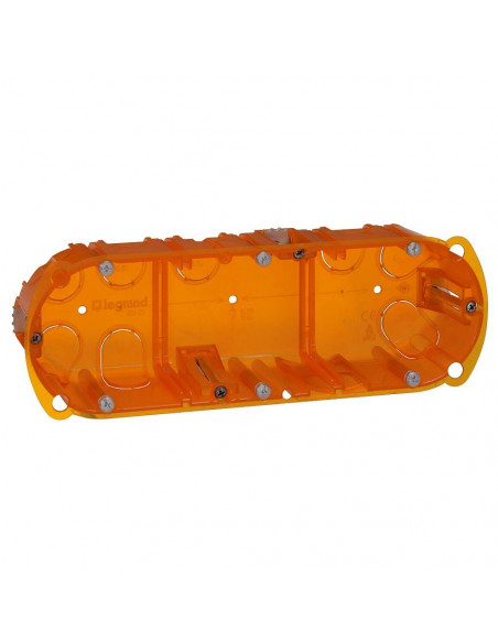 Boîte Batibox multi-matériaux 3 postes ou 6 à 8 modules utilisation verticale ou horizontale profondeur 50mm LEGRAND 080123