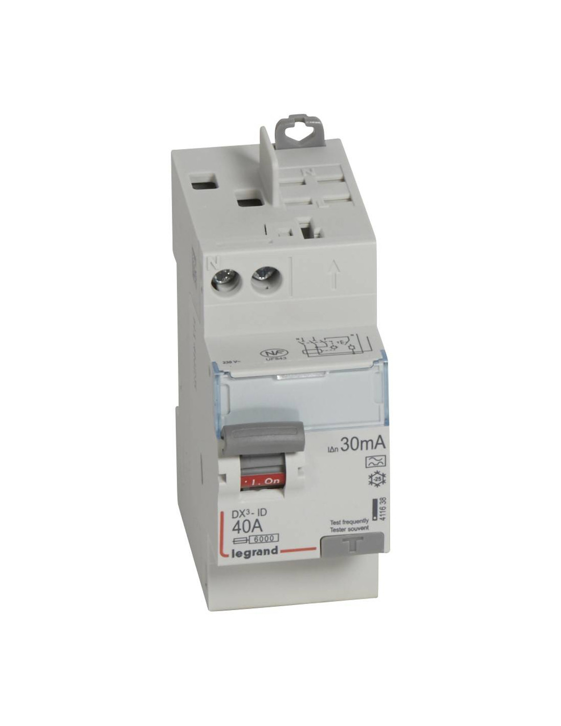 Interrupteur différentiel DX³-ID - 40 A - Type F - 30 mA - Vis