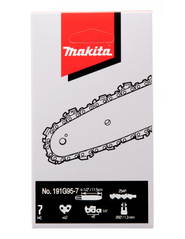 Chaîne de tronçonneuse Mak 25Ap 11.5cm 42 maillons MAKITA 191G95-7