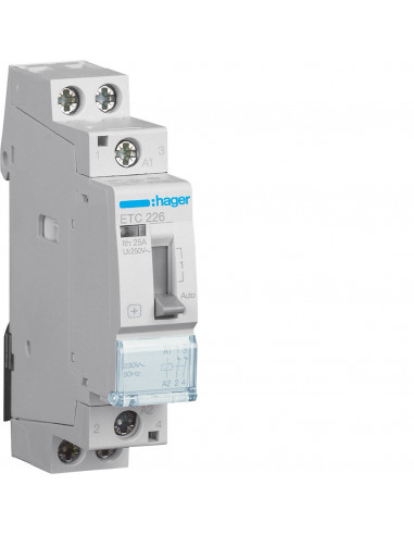 Contacteur Jour-Nuit 25A 2O 230V HAGER ETC226
