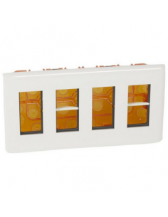 Kit poste de travail encastré Mosaic pour 4x4 modules LEGRAND 078874L 2
