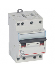 Disjoncteur DX³6000 10kA arrivée haute et départ bas à vis 4 Pôles 400V 10A courbe C LEGRAND 407906 2