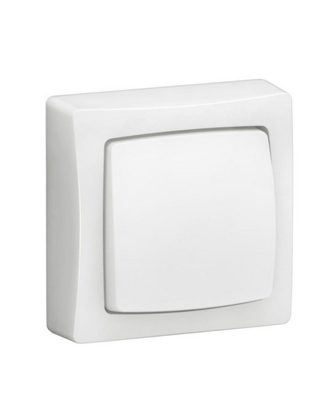 Interrupteur, va-et-vient ou poussoir Saillie blanc bornes automatiques LEGRAND 086001L