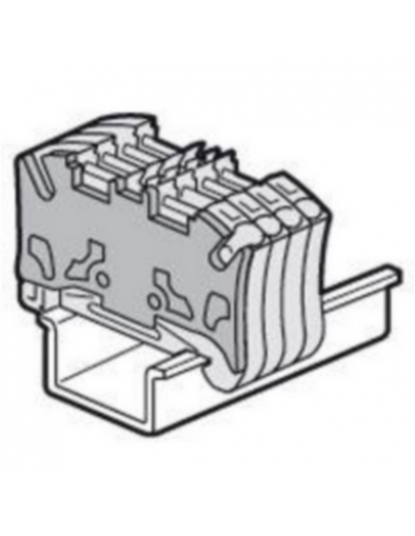 Cloison terminale pour blocs de jonction à ressort viking 3 avec 1 entrée 1 sortie pas de 5mm LEGRAND 037586