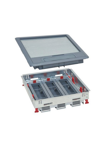 Kit boite de sol complet supports horizontaux 24 modules tous types de sol LEGRAND 088011