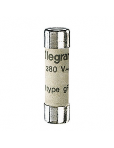 Cartouche industrielle cylindrique type gG 8x32mm sans voyant 16A LEGRAND 012316