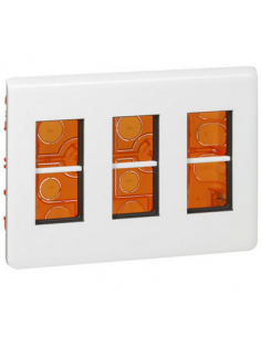 Kit poste de travail encastré Mosaic pour 3x4 modules LEGRAND 078873L 2