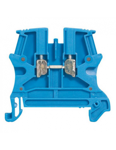 Bloc de jonction de passage à vis viking 3 avec 1 jonction 1 entrée 1 sortie section 6mm² pas 8mm bleu LEGRAND 037102