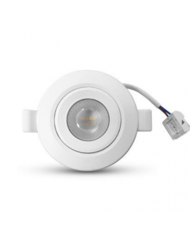 Spot LED Orientable 10W 4000K Dimmable CARAT 2 D.115mm Blanc 10 Watts 4000K MIIDEX VISION-EL 100166