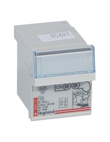 Cassette de remplacement pour parafoudre références 003971 et 003973 ICC10KA LEGRAND 003974