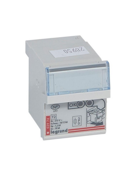 Cassette de remplacement pour parafoudre références 003971 et 003973 ICC10KA LEGRAND 003974