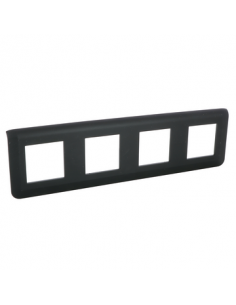 Plaque de finition horizontale Mosaic pour 4x2 modules noir mat LEGRAND 079008L 2