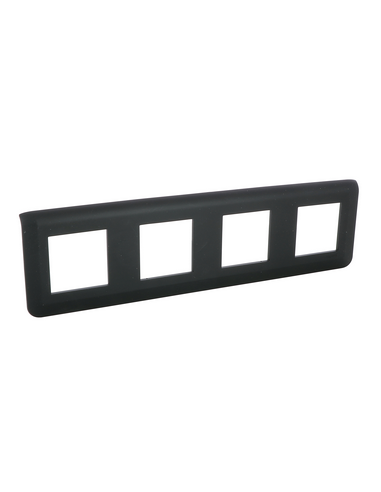 Plaque de finition horizontale Mosaic pour 4x2 modules noir mat LEGRAND 079008L