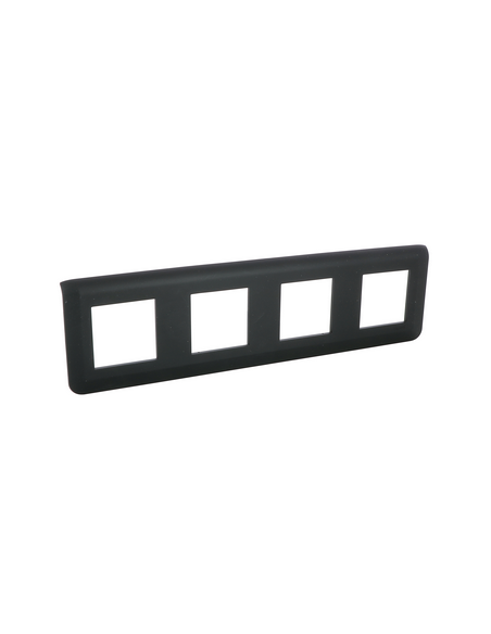 Plaque de finition horizontale Mosaic pour 4x2 modules noir mat LEGRAND 079008L