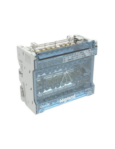 Répartiteur modulaire à barreaux étagés tétrapolaire 100A 10 départs 6 modules LEGRAND 400406
