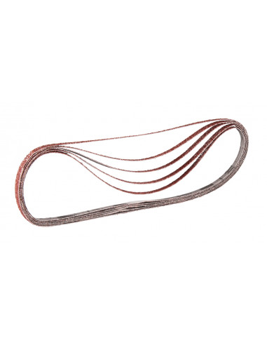 5 Bandes abrasives 6x533 mm pour bois métal (qualité supérieure) Grain 60 MAKITA P-43197