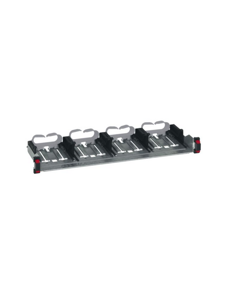 Panneau de brassage droit 19 pouces 1U LCS³ à fixation automatique Soluclip nu à équiper de cassettes LEGRAND 033791
