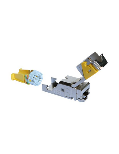 6 connecteurs RJ45 haute densité catégorie 6A STP LCS³ pour panneau de brassage droit et en angle LEGRAND 033775