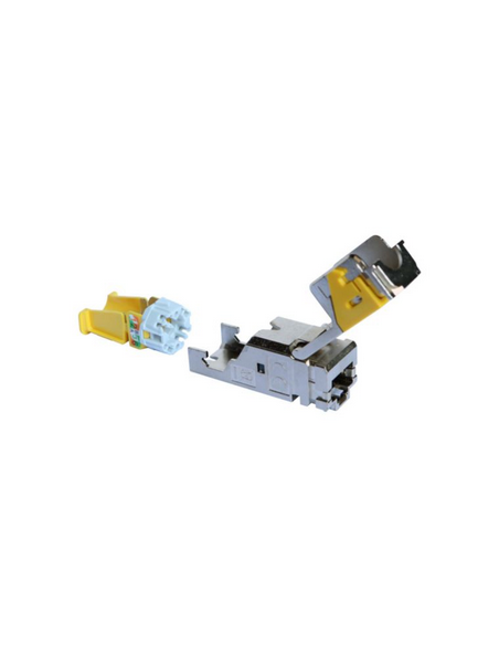 6 connecteurs RJ45 haute densité catégorie 6A STP LCS³ pour panneau de brassage droit et en angle LEGRAND 033775