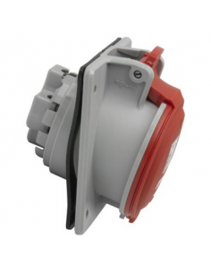 Prise à entraxes unifiés fixe P17 IP44 32A de 380V à 415V 3P+T LEGRAND 555288 2