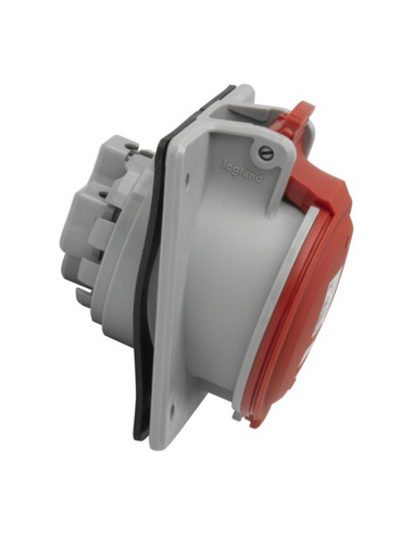 Prise à entraxes unifiés fixe P17 IP44 32A de 380V à 415V 3P+T LEGRAND 555288