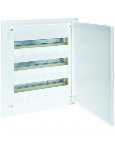 Coffret encastré 54 Modules de 3 rangées avec porte opaque HAGER VF318PR