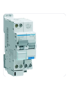 Disjoncteur Différentiel 1P+N 4.5-6kA C-16A 30mA type AC HAGER ADC816F 2
