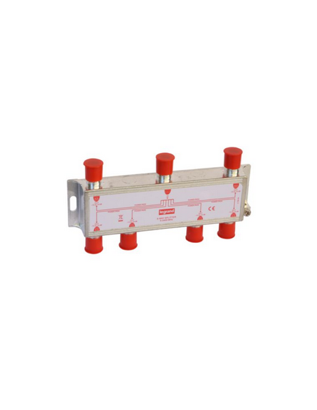 Répartiteur télévision 6 sorties type F de 0MHz à 2400MHz LEGRAND 073983