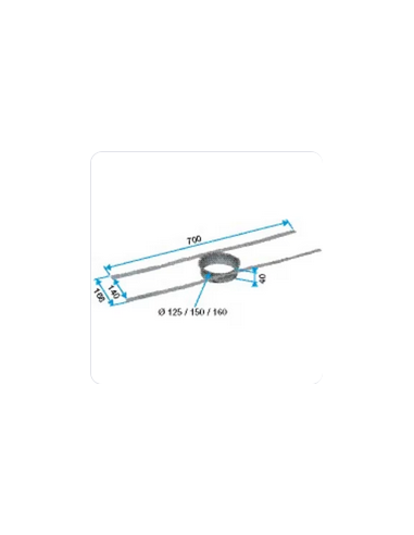 Fixation charpente D.125mm ALDES 11022045