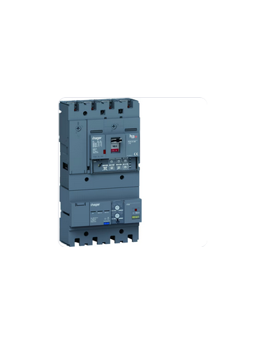 Disjoncteur Boitier Moulé avec Différentiel h3+ P250 LSI AB 4 Pôles 4D 160A 25kA HAGER HHT161JB