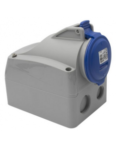 Prise saillie fixe P17 IP44 32A de 200V à 250V 2P+T LEGRAND 555254