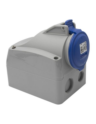 Prise saillie fixe P17 IP44 32A de 200V à 250V 2P+T LEGRAND 555254