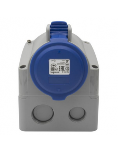 Prise saillie fixe P17 IP44 32A de 200V à 250V 2P+T LEGRAND 555254 2