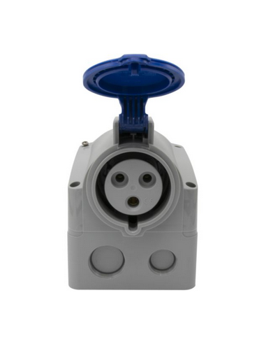 Prise saillie fixe P17 IP44 32A de 200V à 250V 2P+T LEGRAND 555254